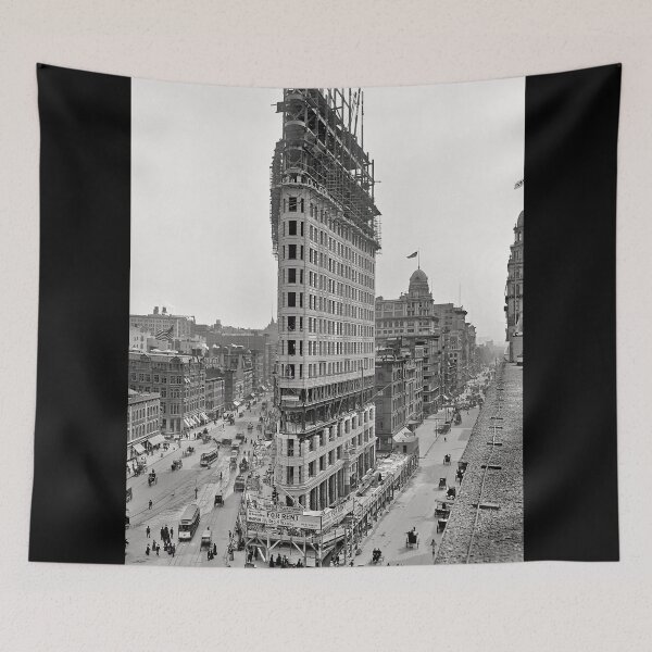 Item preview, Flatiron Building Construction New York City Photo designed and sold by Stephen Chambers / The Pop Art Factory.