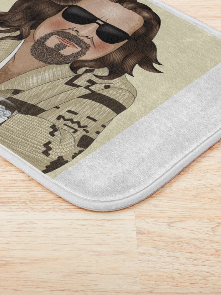 "The Dude The Big Lebowski" Bath Mat for Sale by lizzybassett Redbubble