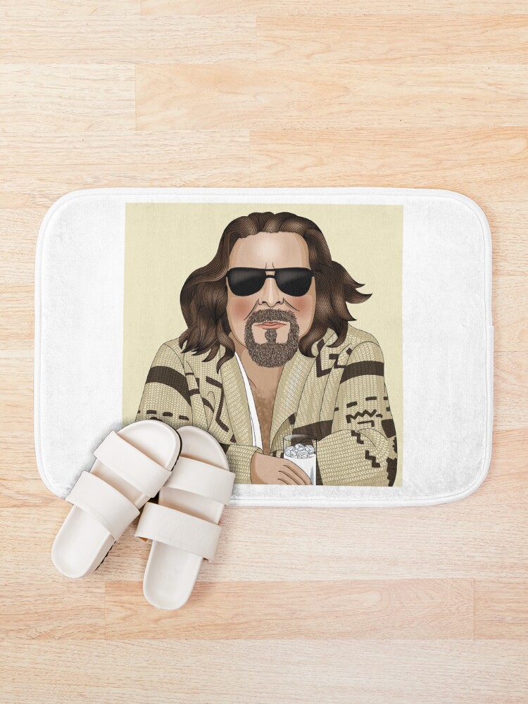 "The Dude The Big Lebowski" Bath Mat for Sale by lizzybassett Redbubble