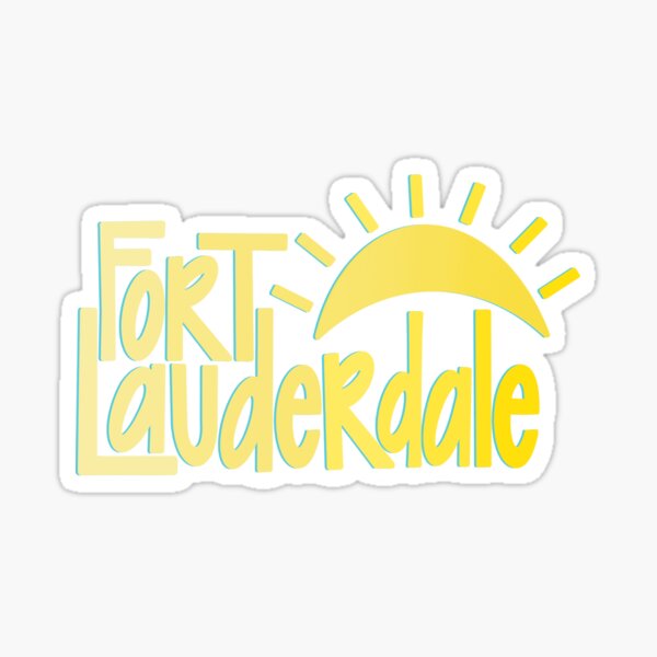 ‘FORT LAUDERDALE’ - Sunshine Sticker