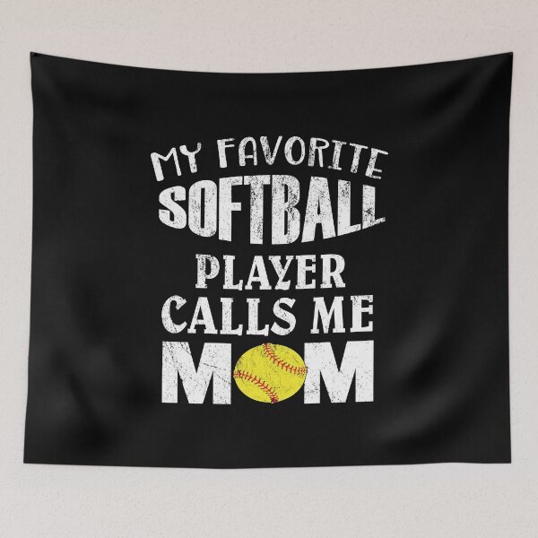 Item preview, My Favorite Softball Player Calls Me Mom - Funny Coaches product designed and sold by Grabitees.