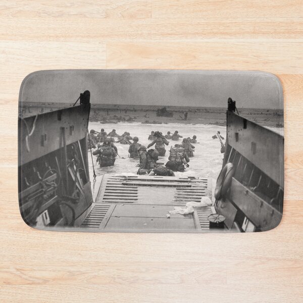 Item preview, D-Day Invasion Normany Beach Into The Jaws Of Death Photo designed and sold by Stephen Chambers / The Pop Art Factory.