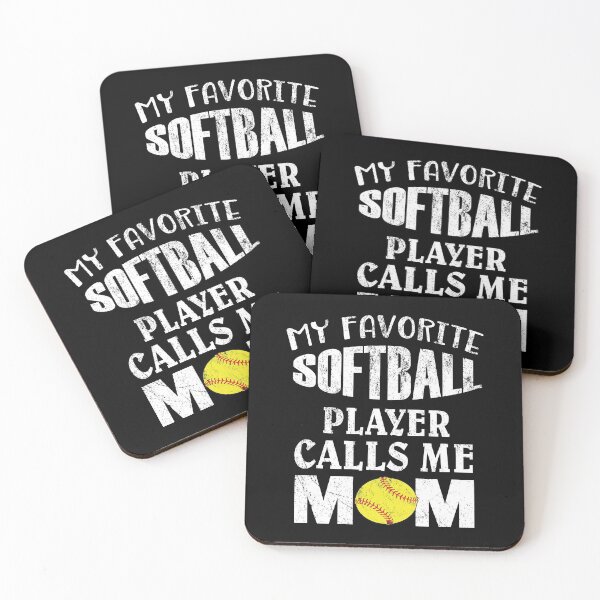 Item preview, My Favorite Softball Player Calls Me Mom - Funny Coaches product designed and sold by Grabitees.