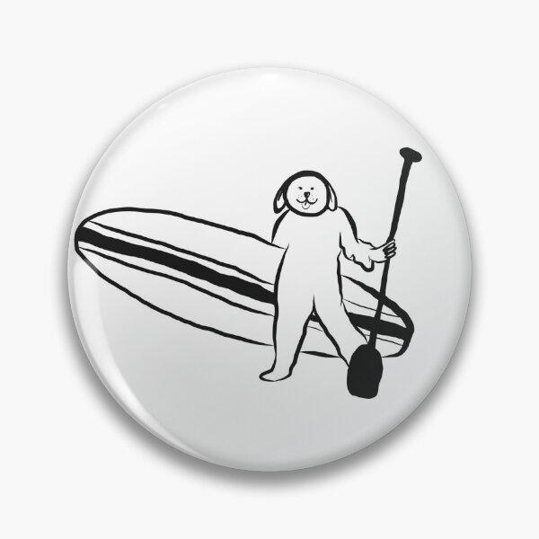 Item preview, Sup dog minimalist paddle surf with dogs cool dogs suping  designed and sold by Tropical Blood.
