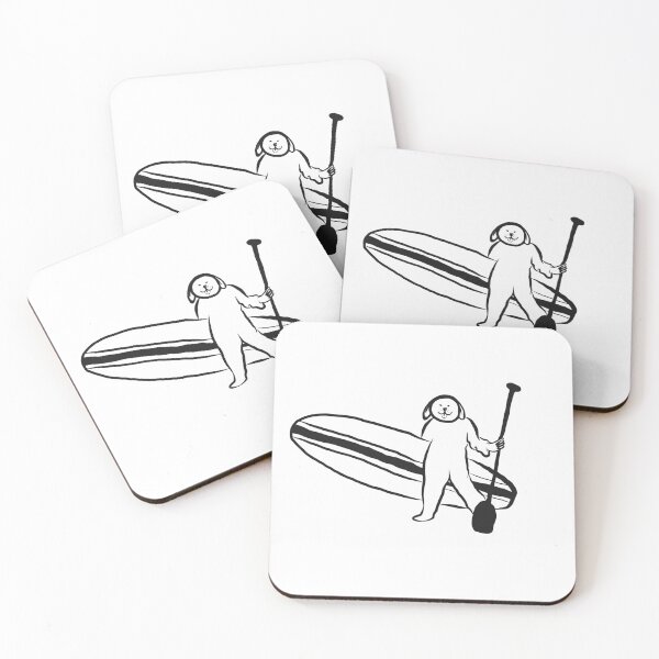 Item preview, Sup dog minimalist paddle surf with dogs cool dogs suping  designed and sold by Tropical Blood.