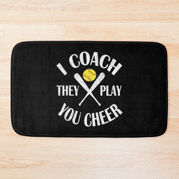 Item preview, I Coach They Play You Cheer - Funny Softball Coaches product designed and sold by Grabitees.