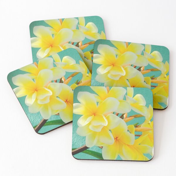 Item preview, Yellow frangipane flowers designed and sold by cloudninelife.