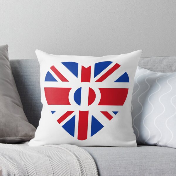 Item preview, British French Multinational Patriot Flag Series (Heart) designed and sold by Carbon-Fibre Media.
