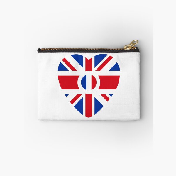 Item preview, British French Multinational Patriot Flag Series (Heart) designed and sold by Carbon-Fibre Media.