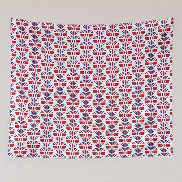 Item preview, British French Multinational Patriot Flag Series (Heart) designed and sold by Carbon-Fibre Media.