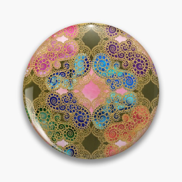 Item preview, Marrakesh Flowers olive & rose designed and sold by pearlposition.