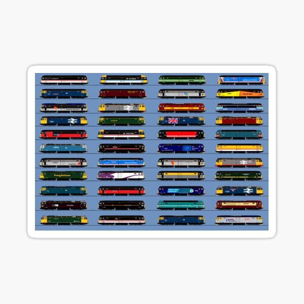 class 47 locomotive collection Sticker