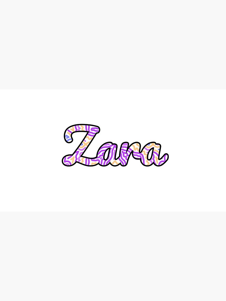Discover Zara Handwritten Name Premium Matte Vertical Poster