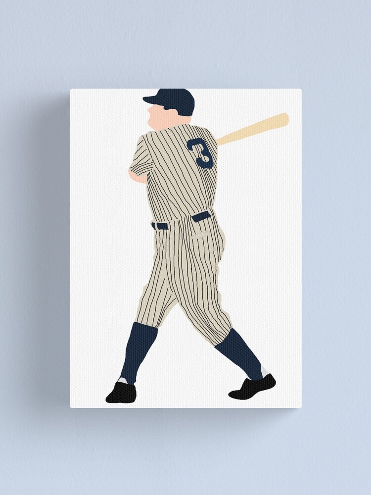 Babe Ruth In The New York Yankees Canvas Print / Canvas Art by