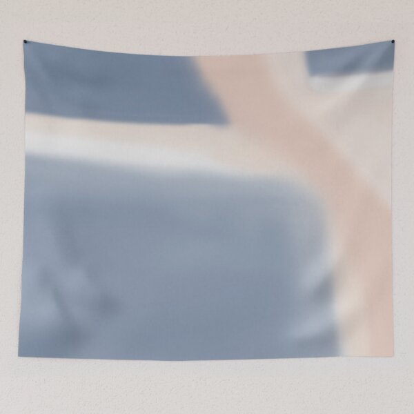 Item preview, Indigo and salmon abstract  designed and sold by trajeado14.