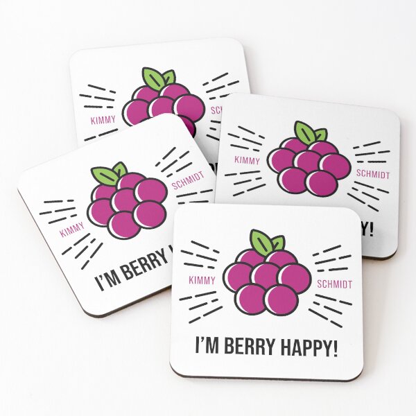 Item preview, Quote Unbreakable Kimmy Schmidt I'm Berry Happy - black designed and sold by AlexTheRieur.