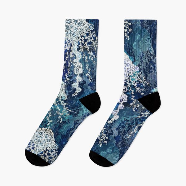 Item preview, Jellyfish in deep blue designed and sold by pearlposition.