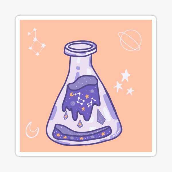 Space flask Sticker
