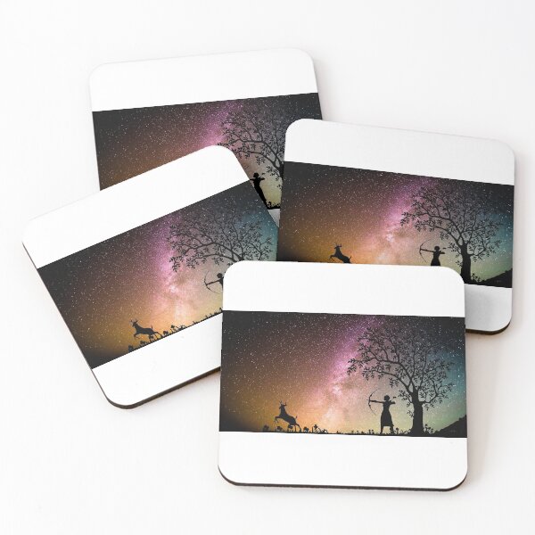 Item preview, science fiction, night, archery, deer, sky, stars, universe, tree, arrow, deer, field, science fiction, night, archery, deer, sky, stars, universe, tree, arrow, deer, field, sticker designed and sold by Jhonnyyy.