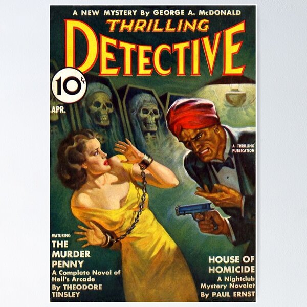 Pulp Cover Detective/Mystery - Thrilling Detective (pulp art