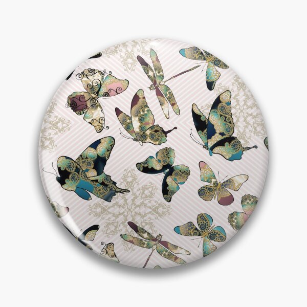Artikelvorschau, Fairytale Butterflies on stripes entworfen und verkauft von pearlposition.