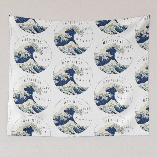 Item preview, happiness comes in waves designed and sold by brooke-rebe.