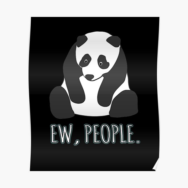 Poster Funny Panda Redbubble