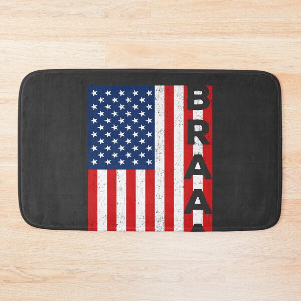 Item preview, Braaap Vintage Dirt Bike USA American Flag designed and sold by Sardine Designs.