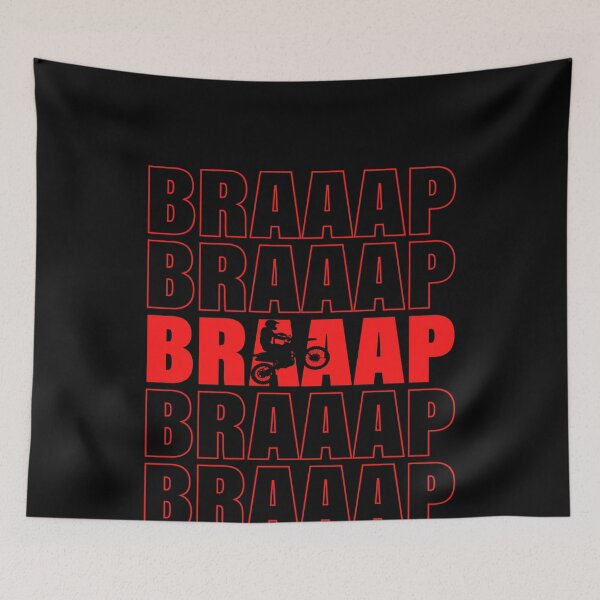 Item preview, Braaap Funny Dirt Bike USA American Flag designed and sold by Sardine Designs.