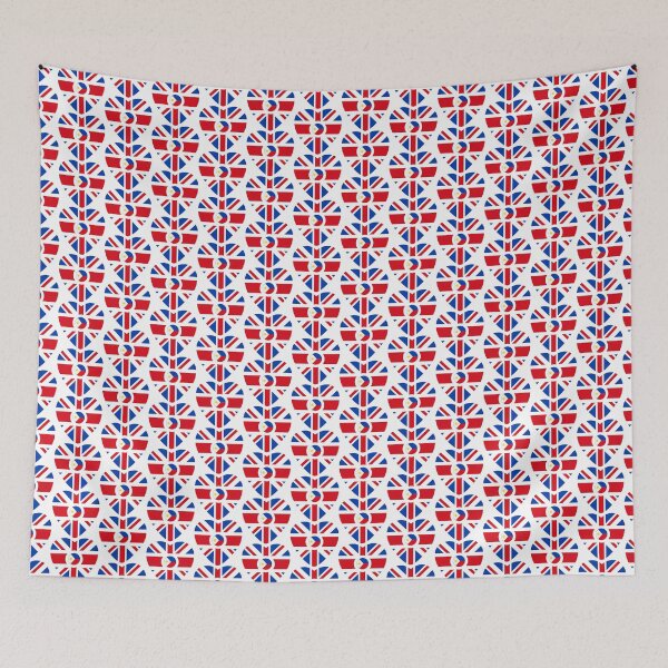 Item preview, British Filipino Multinational Patriot Flag Series (Heart) designed and sold by Carbon-Fibre Media.