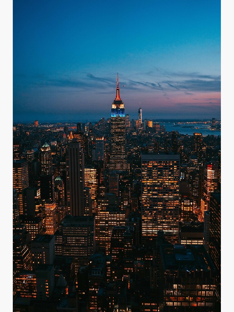 Thumbnail 3 of 3, Poster, NYC at Night designed and sold by rlafranco.