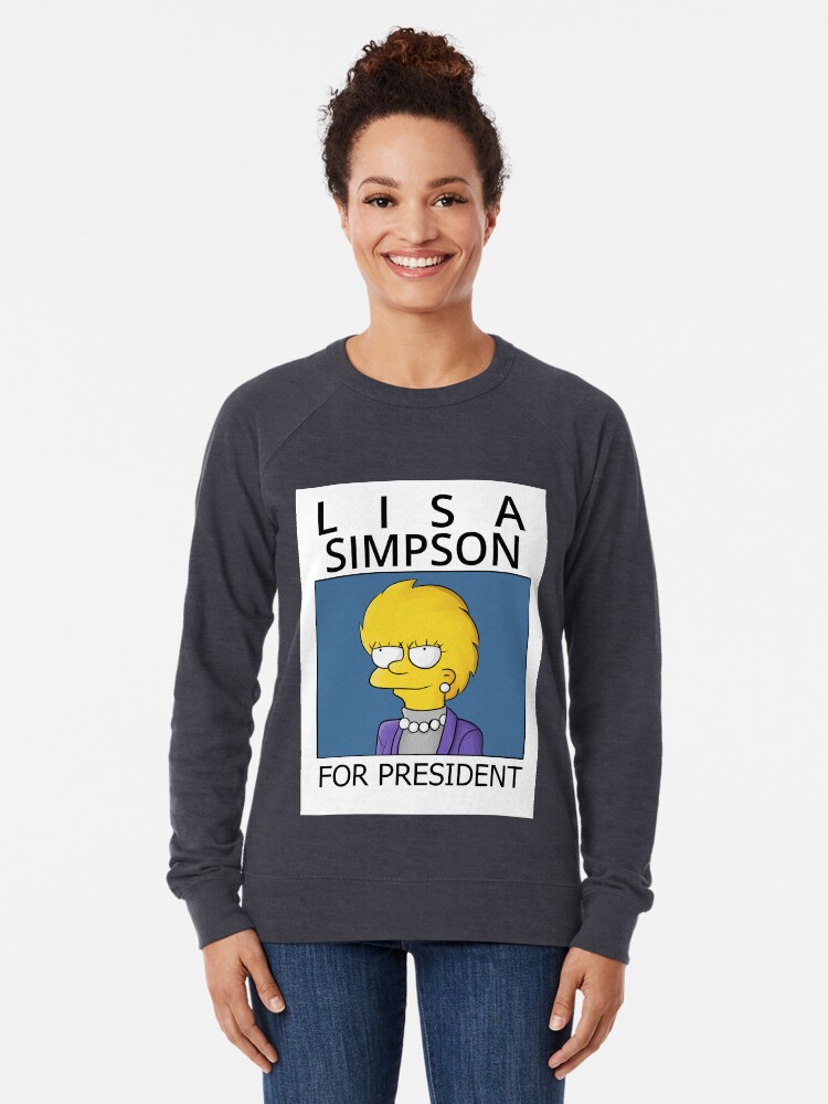 lisa simpson for president sweatshirt