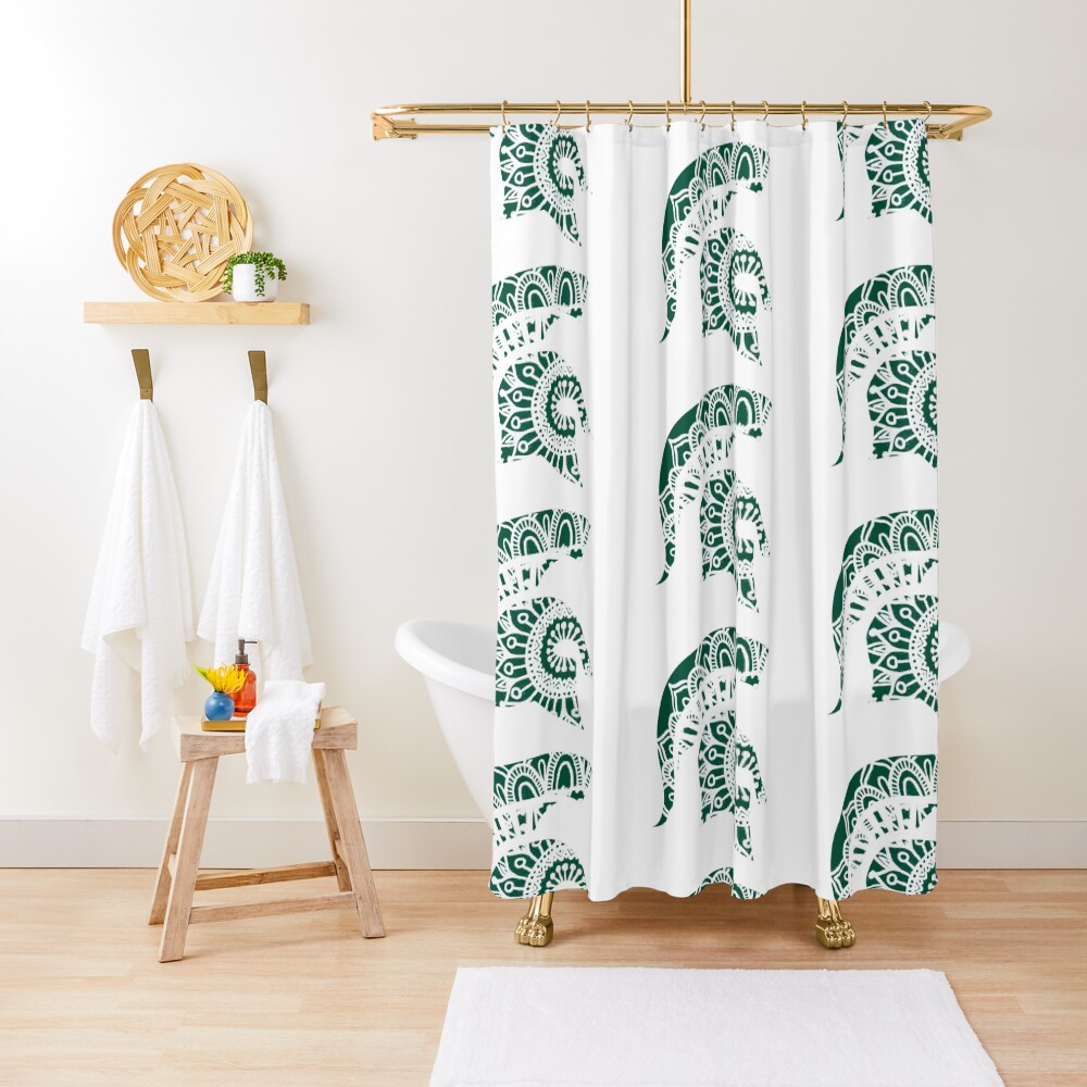 "Michigan State Mandala Logo" Shower Curtain for Sale by mgilmartin100
