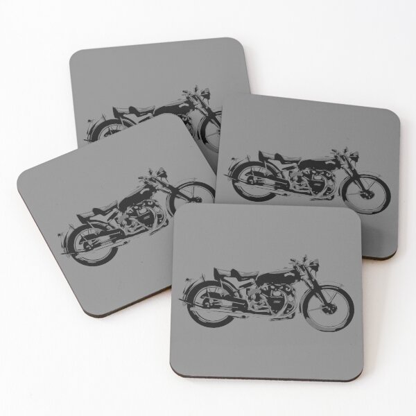 Item preview, Vincent Black Shadow simple block print design designed and sold by M3EX.