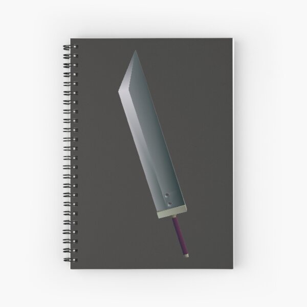 Giant Sword Spiral Notebooks Redbubble - roblox zombie attack how to equip knives