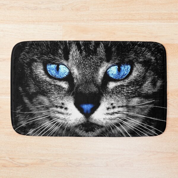 Item preview, Portrait of cat with blue eyes and nose designed and sold by MarieClaude1954.