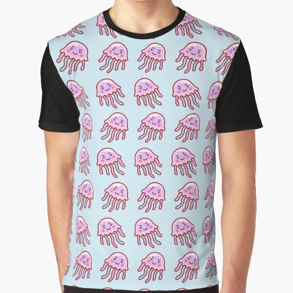 Evil Cotton Candy Jellyfish Graphic T-Shirt