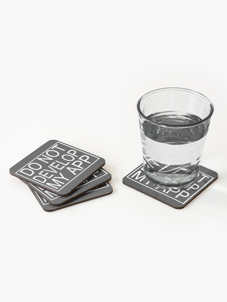 Alternate view of Do Not Develop My App Glootie from Rick and Morty Coasters (Set of 4)