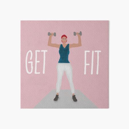 Get Fit Fitness Art Art Board Print
