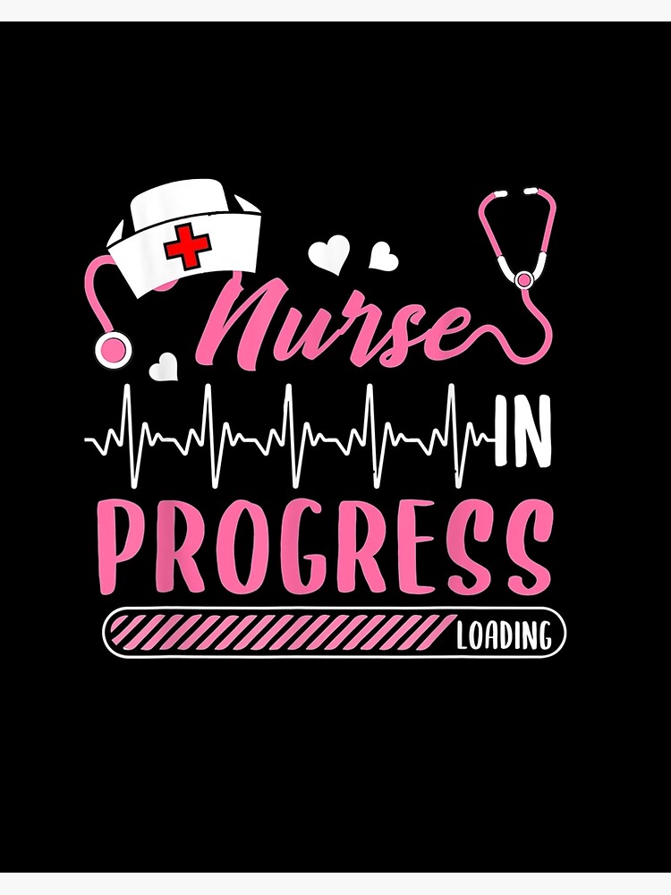  Nurse In Progress T Shirt Nursing Student Future Nurse Life T- Shirt : Clothing, Shoes & Jewelry