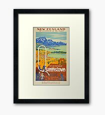 Lámina enmarcada Viaje a Vintage Queenstown Nueva Zelanda