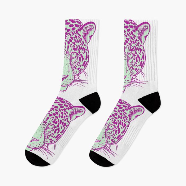 Item preview, Psychedelic Tropical Art - pink jaguar designed and sold by CamBorr.