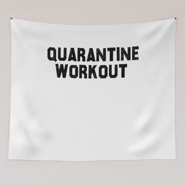 Item preview, Quarantine Workout T-Shirt, Funny Quarantine 2020 Pandemic Lockdown Shirt, Funny Wine Lover Gift, Workout T-Shirt designed and sold by Noussairox.