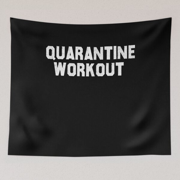 Item preview, Quarantine Workout T-Shirt, Funny Quarantine 2020 Pandemic Lockdown Shirt, Funny Wine Lover Gift, Workout T-Shirt designed and sold by Noussairox.