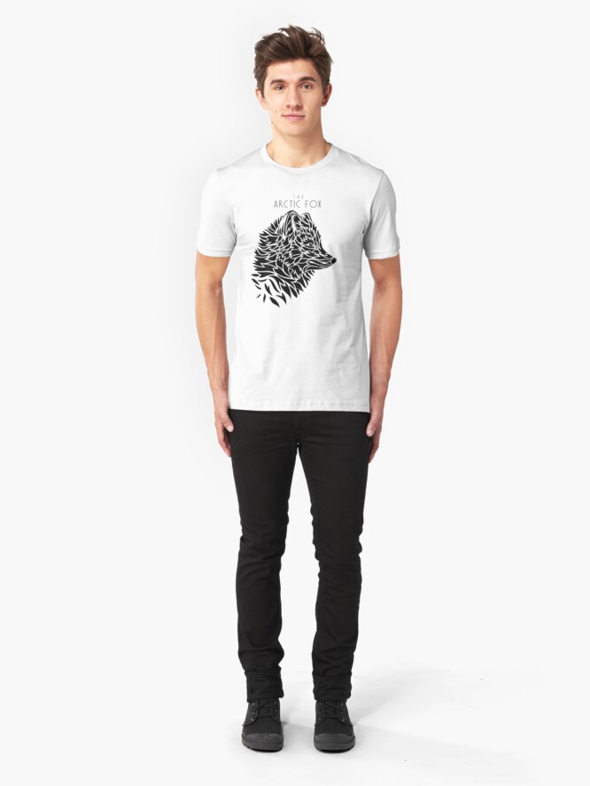 Alternate view of The Arctic Fox - black Slim Fit T-Shirt