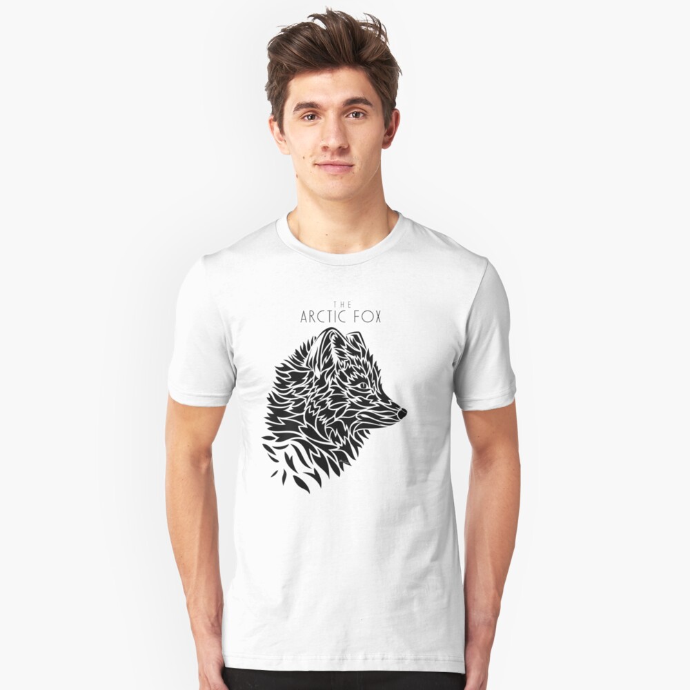 The Arctic Fox - black Slim Fit T-Shirt