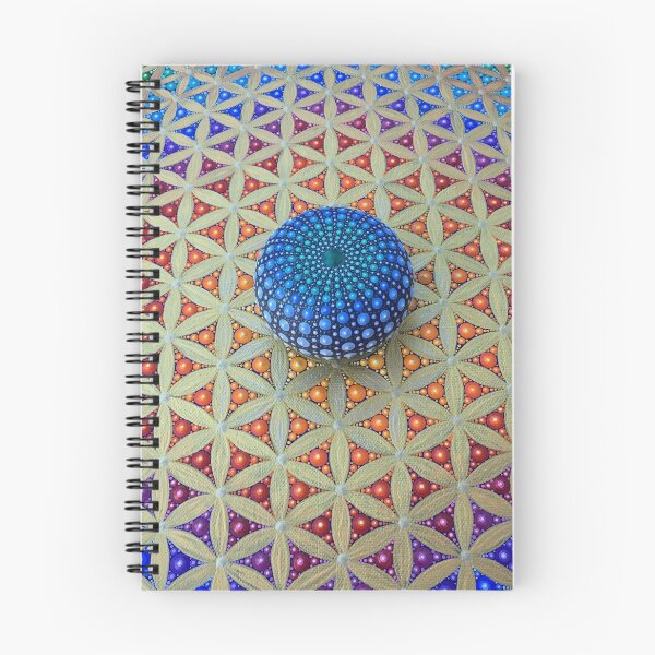 Item preview, Mandala stone on canvas, flower of life designed and sold by viodots.