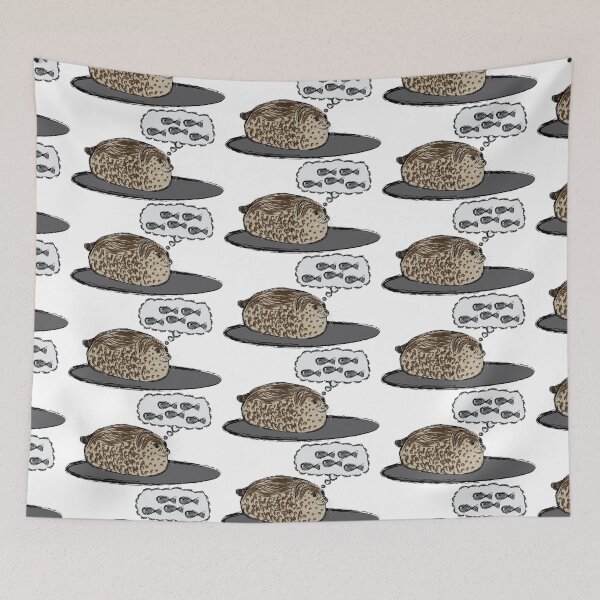 Item preview, Artwork of "Chubby Seal, Dreaming of Fish" II designed and sold by JD's Shop.