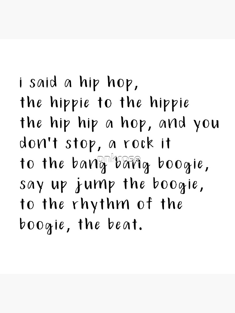 rappers delight by pnkrose