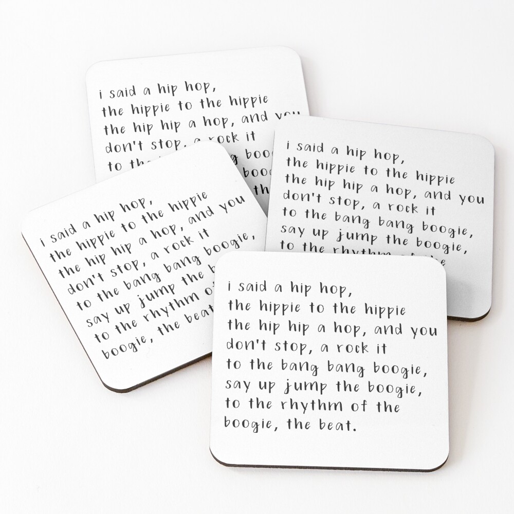 rappers delight Coasters (Set of 4)